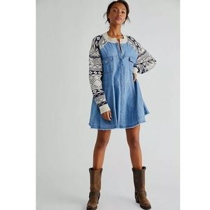 FREE PEOPLE × Dominic Dress Denim